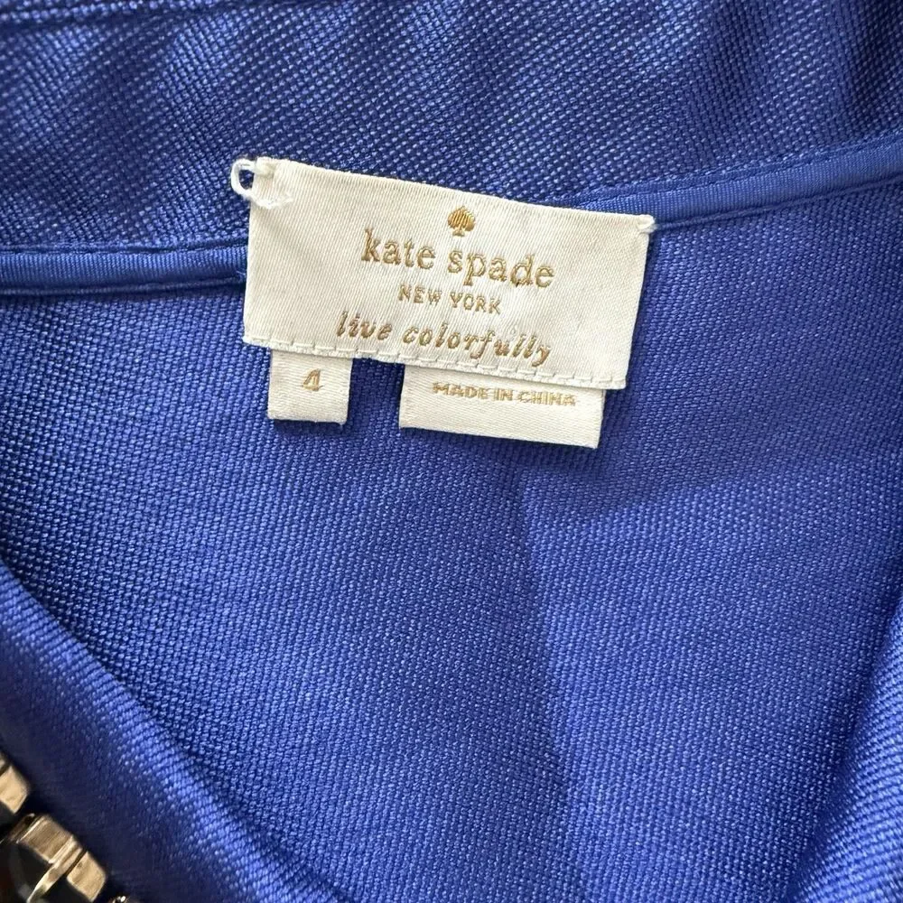 Kate Spade Nelle Blue Jeweled Collar Top Riverdale Veronica Lodge Camila Mendes